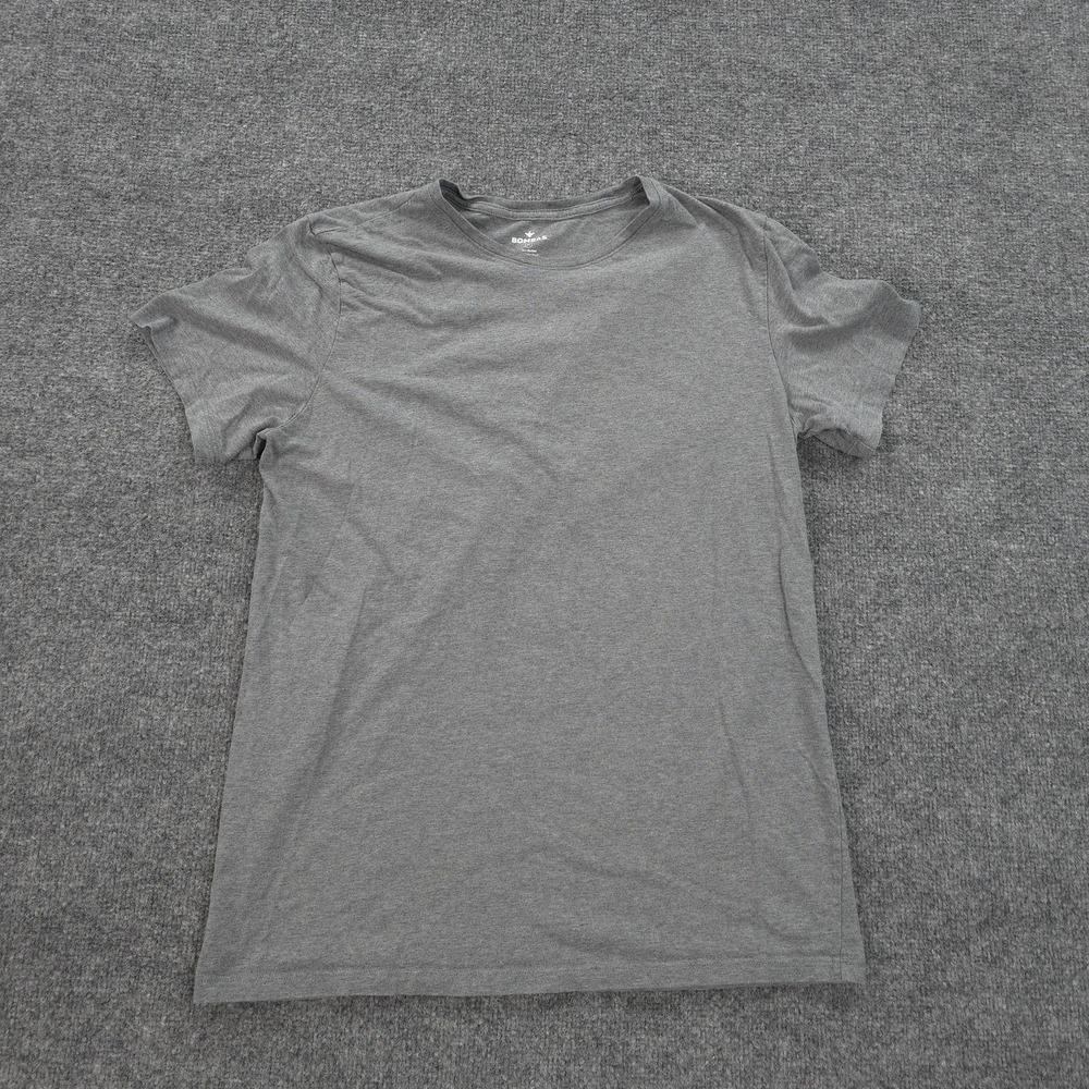 Bombas Shirt Mens Medium Gray Bee Better Pima Cotton Soft Tagless Crew Neck Tee